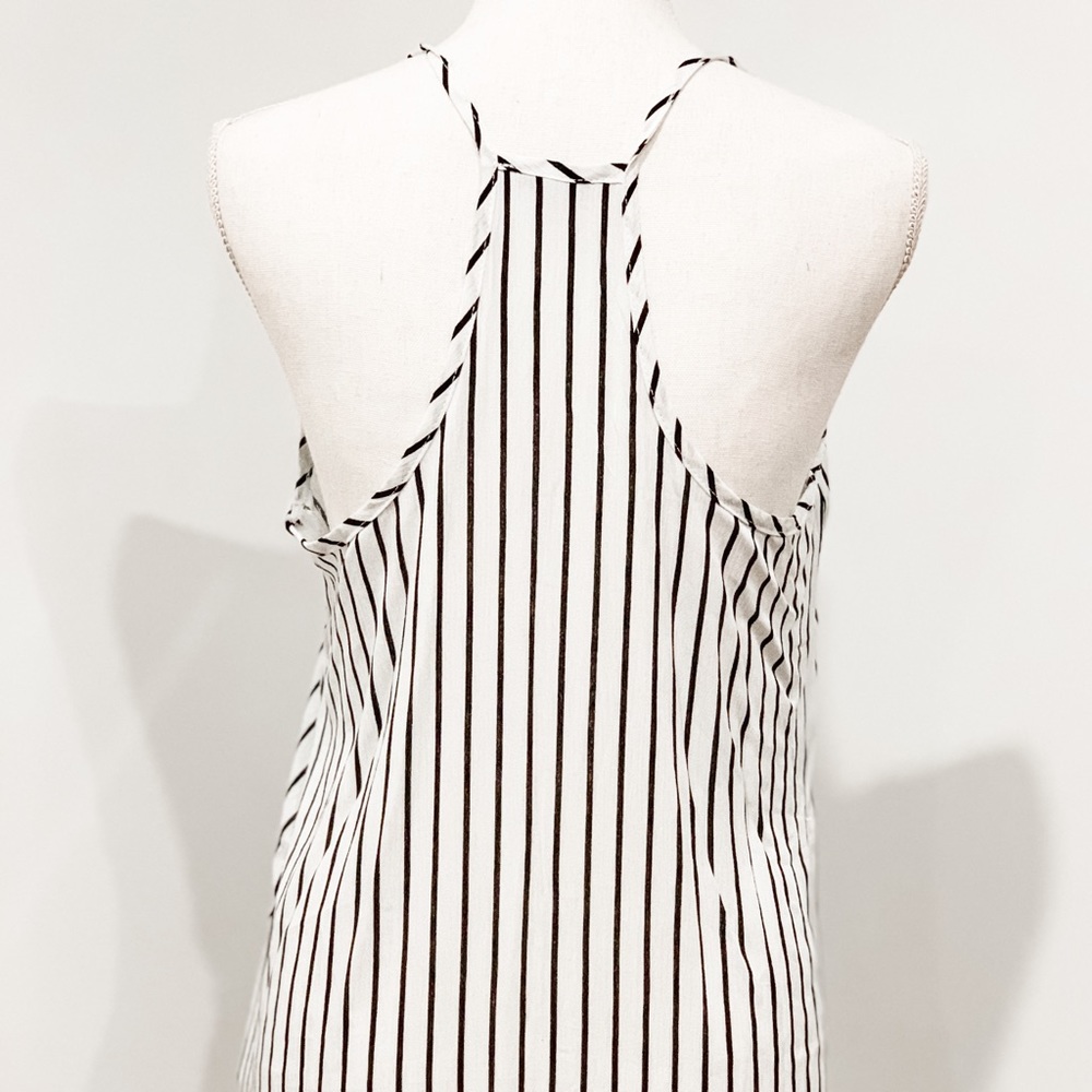 Halter Button Front Top With Front Tie Detail - image 4